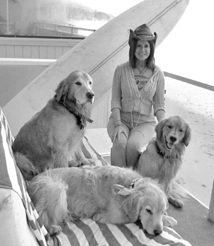 Mary and her dogs