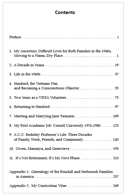 Table of Contents